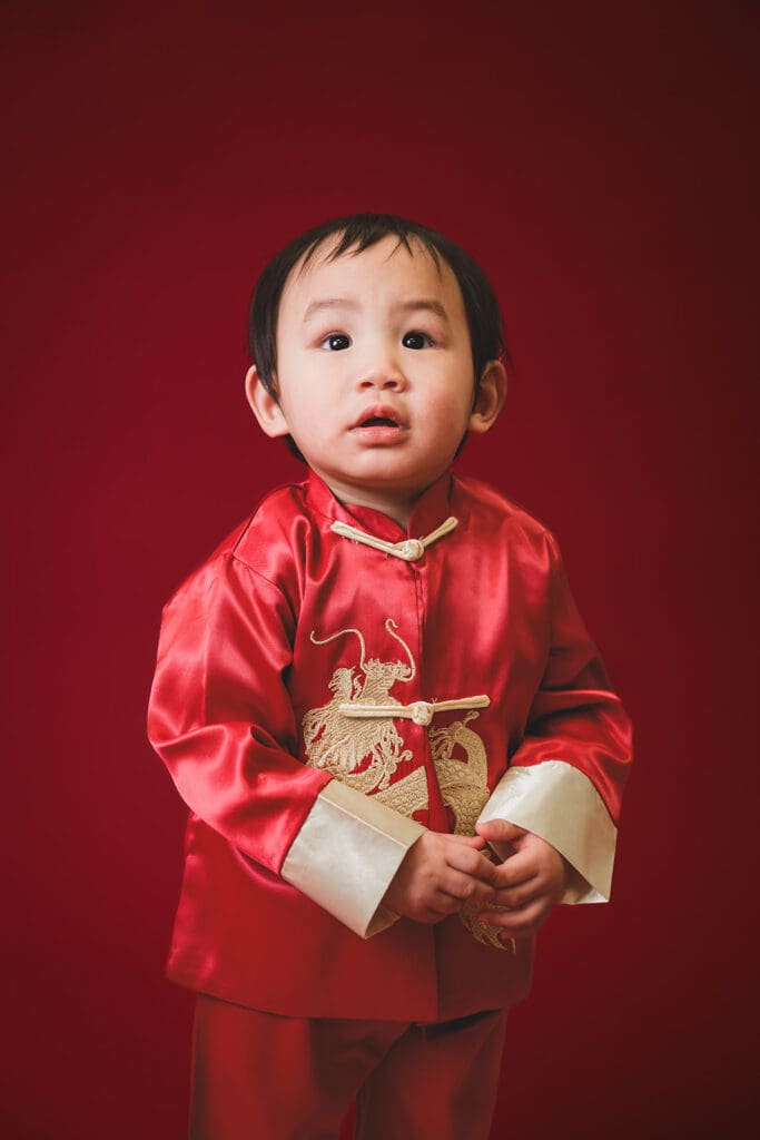 Mini Anna Photography celebrates Lunar New Year 2026 the year of the horse with Sausalito studio session with young kid